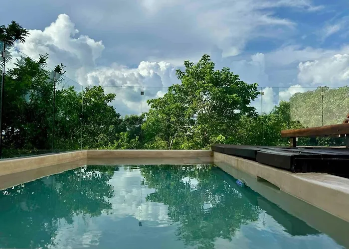 Kataluum- Luxurious Eco-chic Ph With Pool Tulum