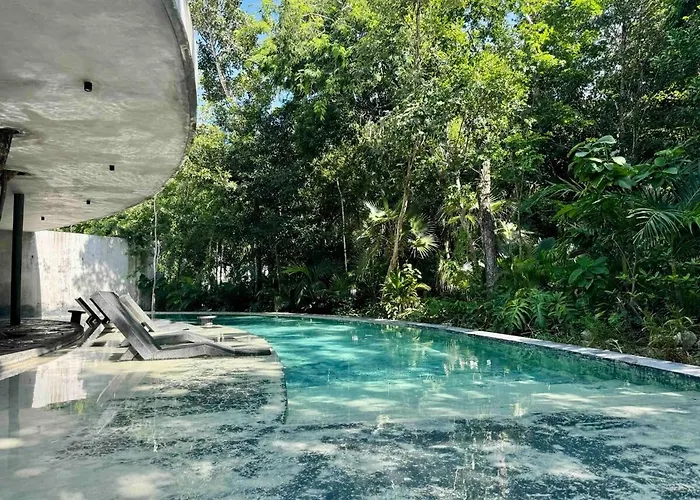 Villa Kataluum- Luxurious Eco-chic Ph With Pool Tulum
