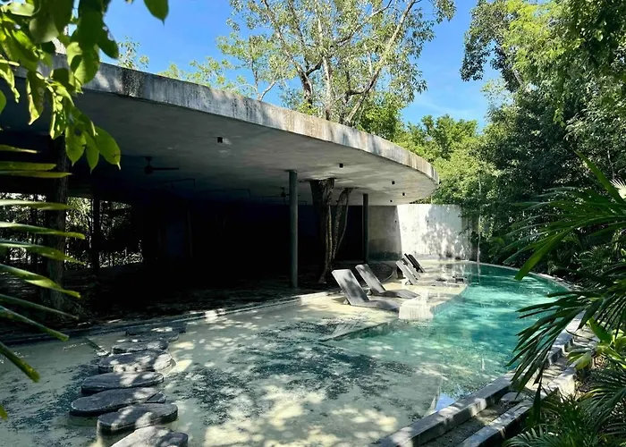 Kataluum- Luxurious Eco-chic Ph With Pool Tulum