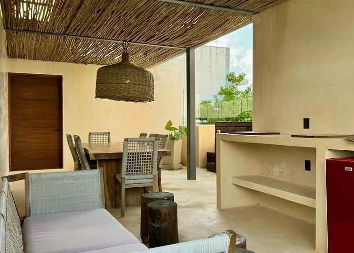 Kataluum- Luxurious Eco-chic Ph With Pool * Tulum
