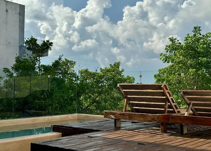 Kataluum- Luxurious Eco-chic Ph With Pool Tulum